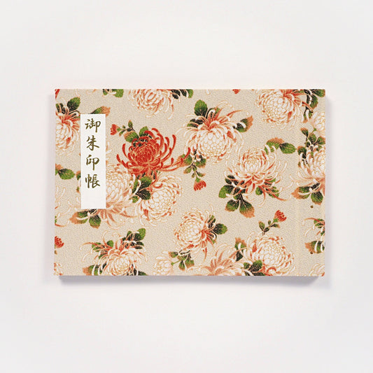 御朱印ホルダー 見開きサイズ きよら 華 高潔秋菊(こうけつしゅうきく) 白菊(しらぎく)