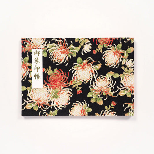 御朱印ホルダー 見開きサイズ きよら 華 高潔秋菊(こうけつしゅうきく) 黒紅菊(くろべにきく)