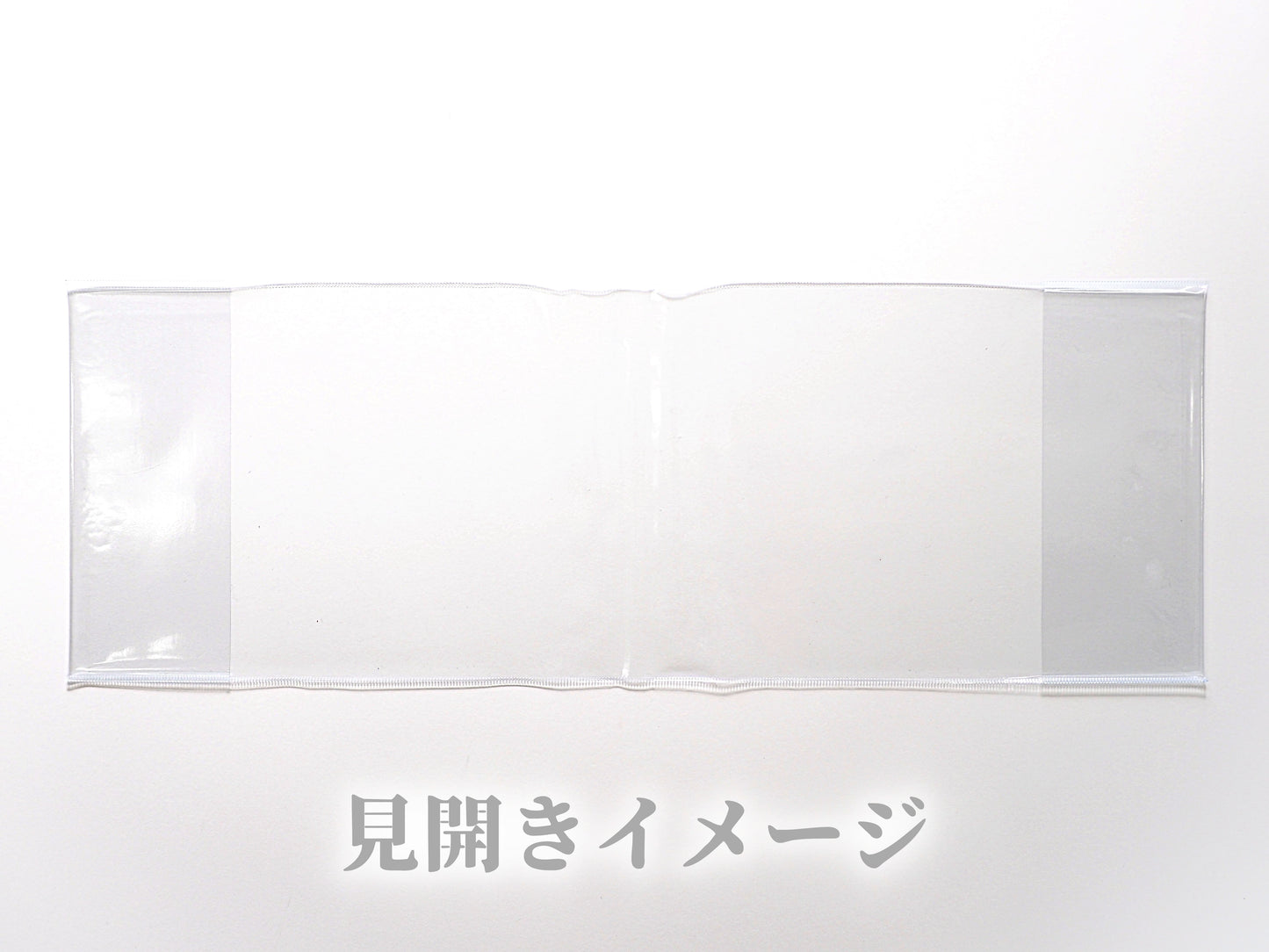 Transparent vinyl cover for Goshuin holder (spread size)