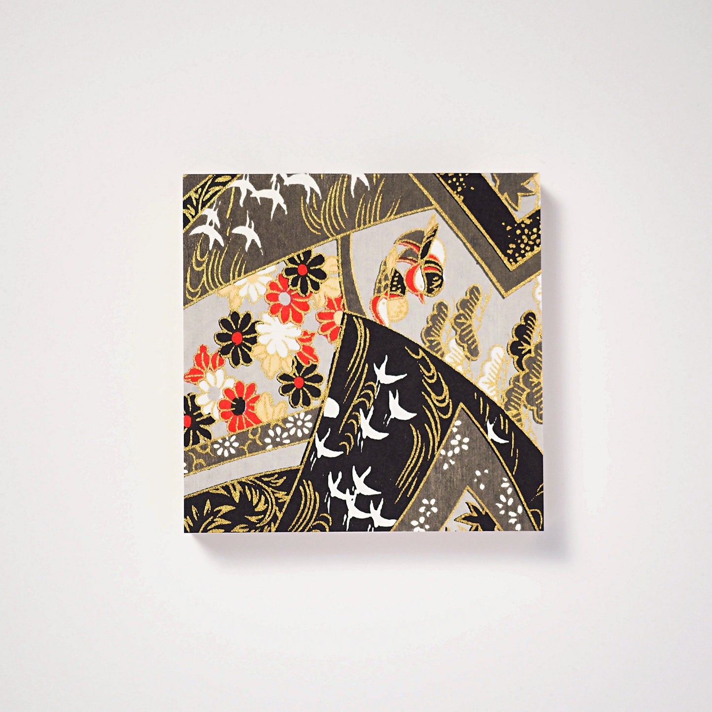 和紙ブロックメモ きよら 伝統の千代紙 師走