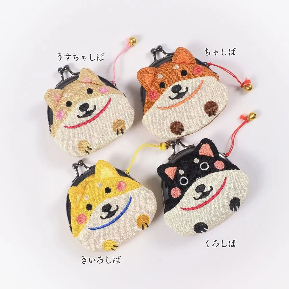 ほっこり和柄 柴犬がま口 遊 くろしば