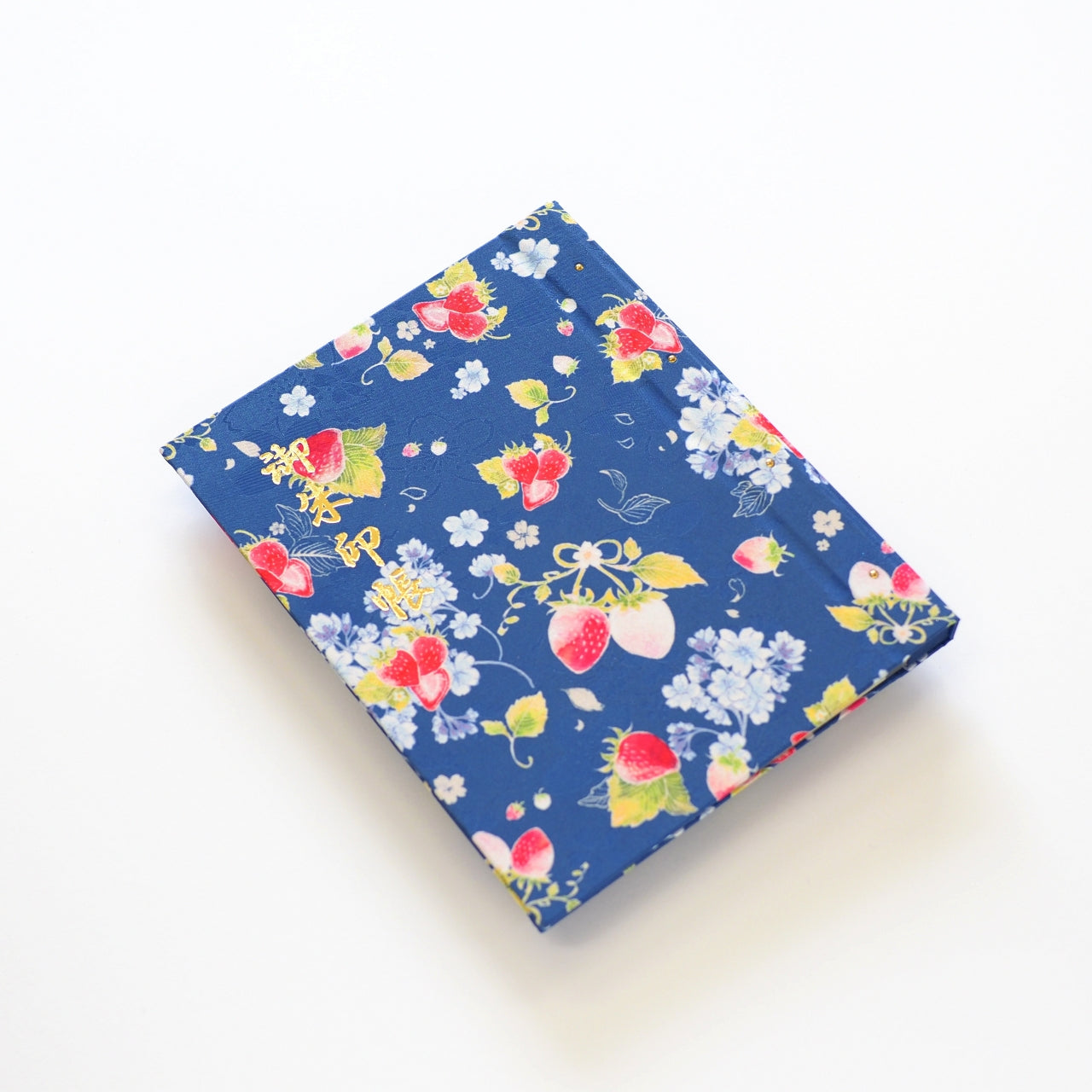 Goshuin holder (standard size) "Strawberry Sakura" blue