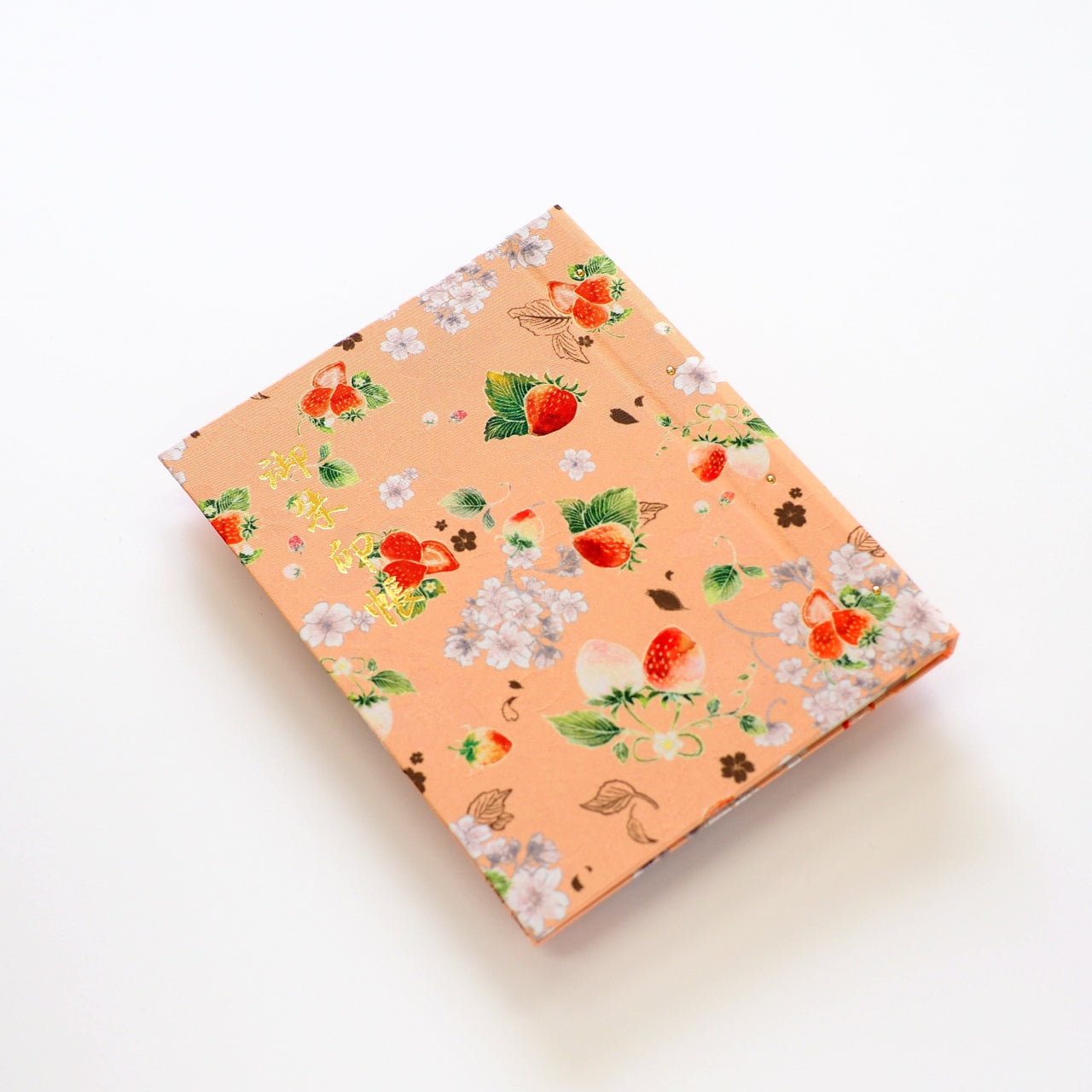 Goshuin holder (standard size) "Strawberry Sakura" orange