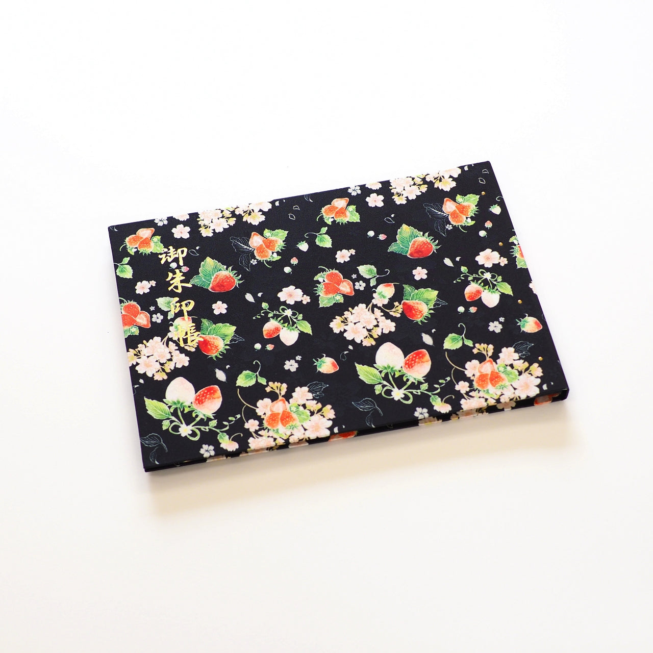 Goshuin holder (spread size) "Strawberry Sakura" black