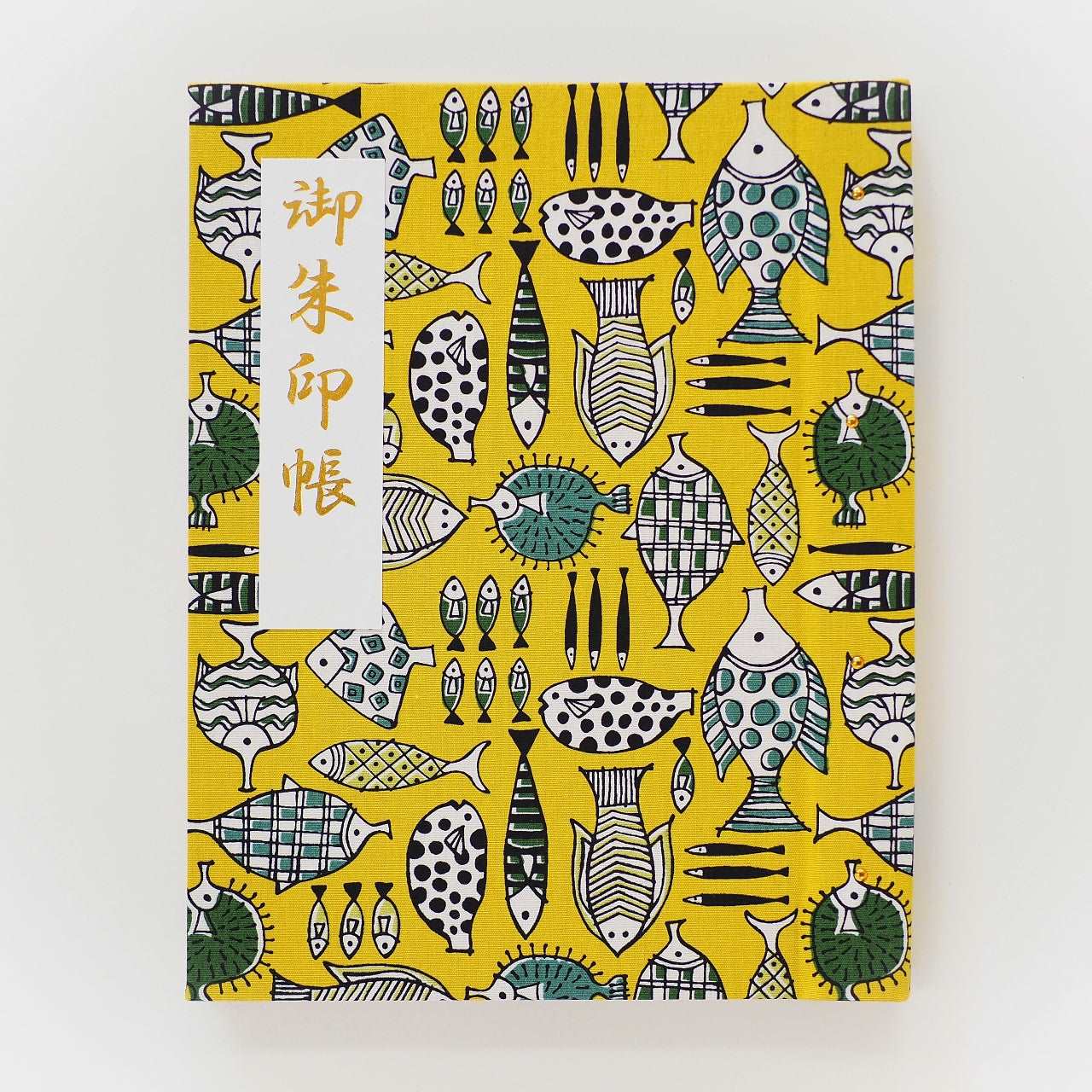 Goshuin holder (standard size) "Sakana no Nakama" Yellow