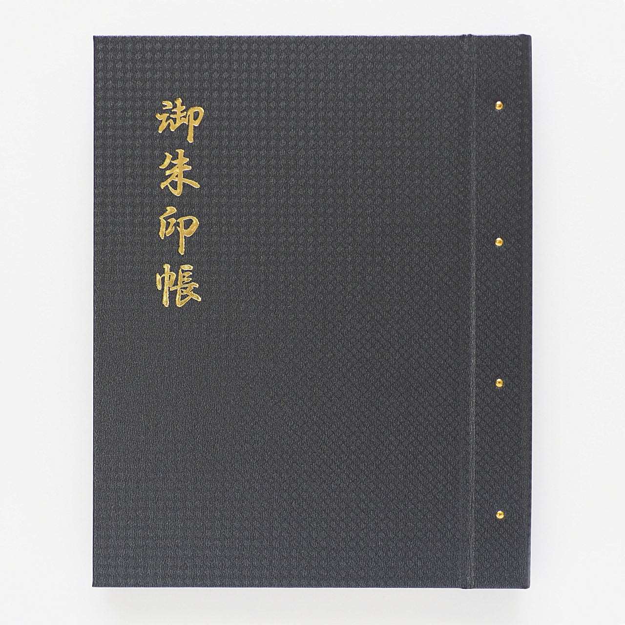 Goshuin holder (standard size) "Kurosen" Black diagonal grid