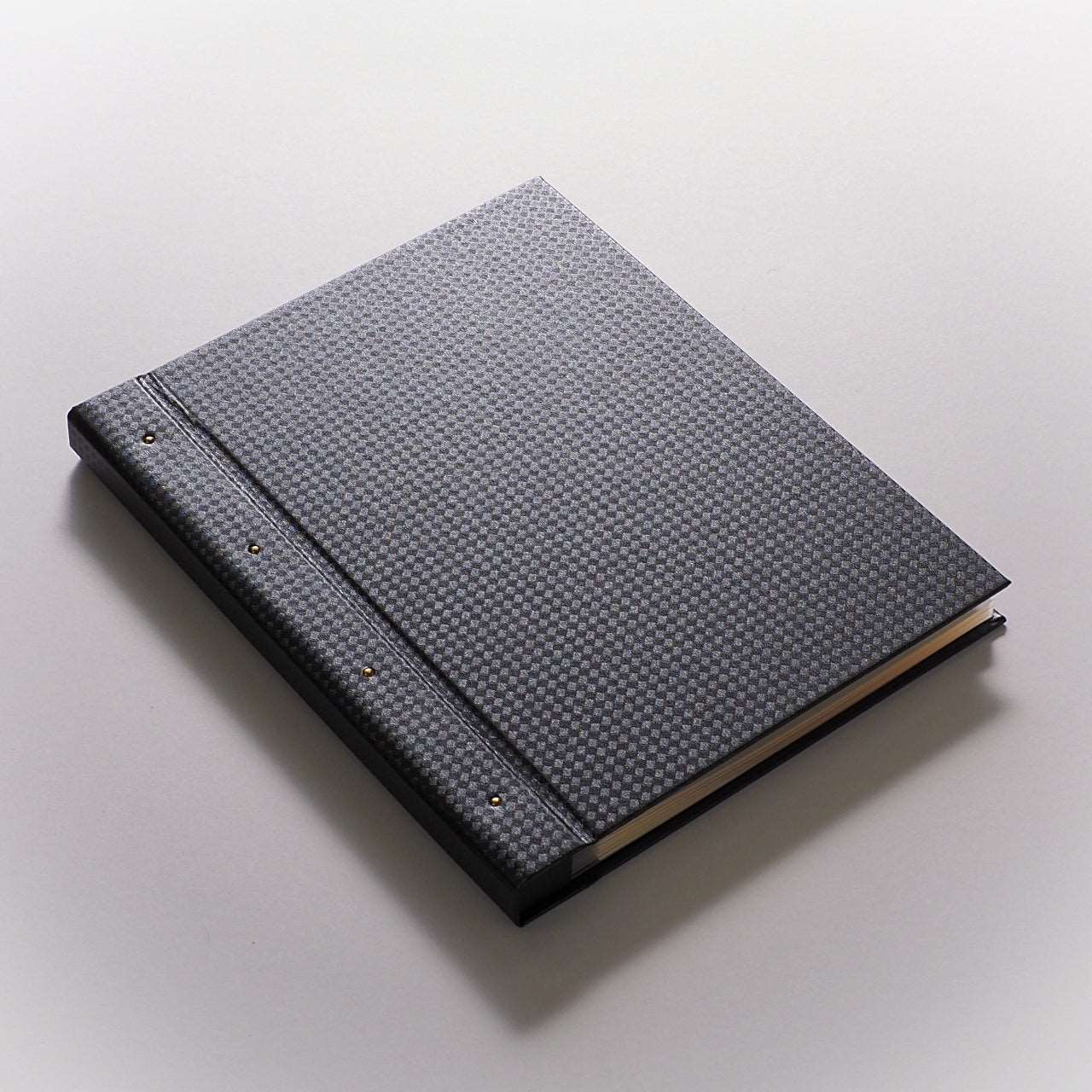 Goshuin holder (standard size) "Kurosen" Black diagonal grid