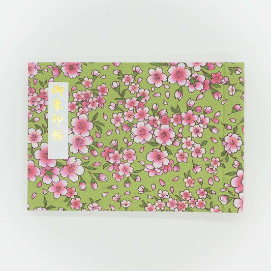 御朱印ホルダー 見開きサイズ きよら 華 可憐小桜(かれんこざくら) うぐいす