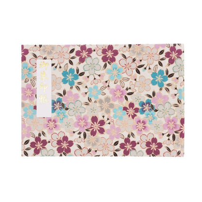Goshuin holder (spread size) Taisho Roman Cherry Blossom/Mentha
