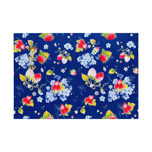 Goshuin holder (spread size) "Strawberry Sakura" blue