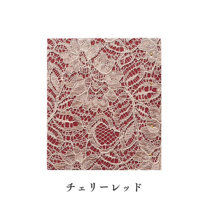 おまいりミニホルダー こんぱく ノーブルフラワーレース チェリーレッド