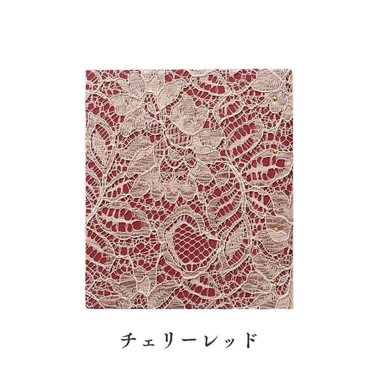おまいりミニホルダー こんぱく ノーブルフラワーレース チェリーレッド