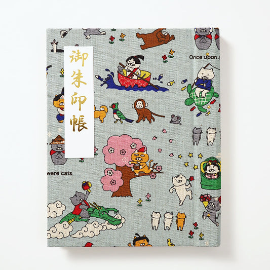 御朱印ホルダー標準サイズ 遊 ねこ昔ばなし みずあさぎ