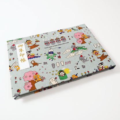 御朱印ホルダー見開きサイズ 遊 ねこ昔ばなし みずあさぎ