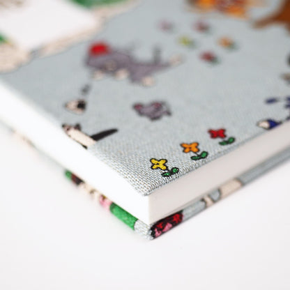 御朱印帳 遊 ねこ昔ばなし みずあさぎ