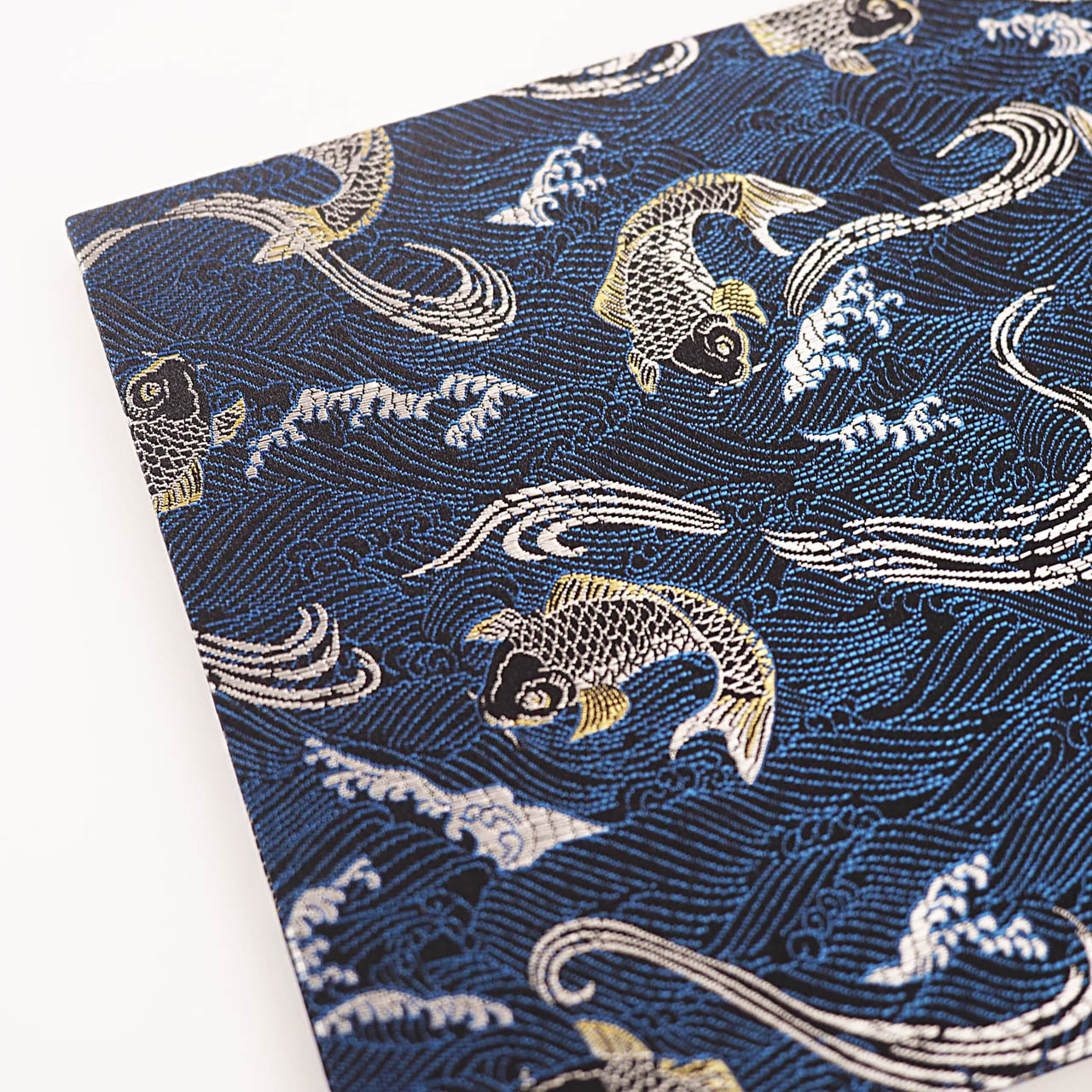 御朱印ホルダー 標準サイズ 凛然 蒼金双鯉図 波間ノ蒼鯉