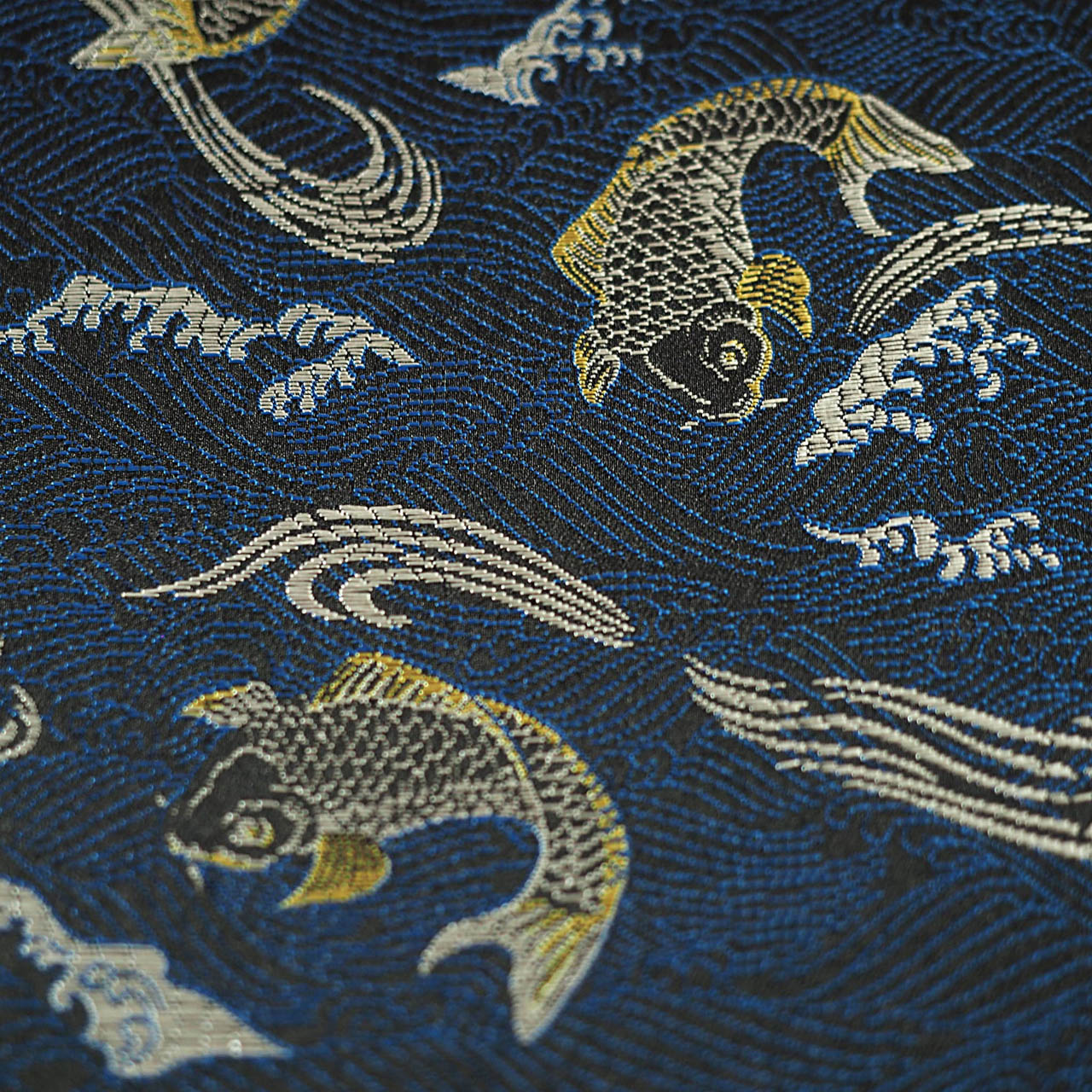 御朱印ホルダー 標準サイズ 凛然 蒼金双鯉図 波間ノ蒼鯉