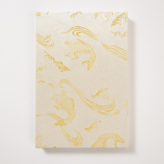 御朱印帳 凛然 蒼金双鯉図 光波ノ金鯉