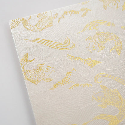 御朱印ホルダー 標準サイズ 凛然 蒼金双鯉図 光波ノ金鯉