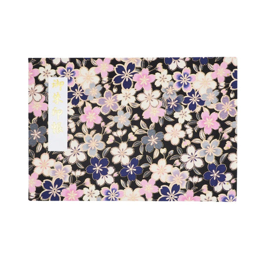 Goshuin holder (spread size) Taisho Roman Cherry Blossom/Cassis