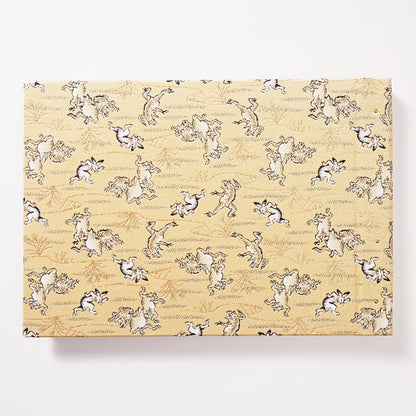 御朱印ホルダー 見開きサイズ 絢爛 鳥獣戯画絵巻 金彩