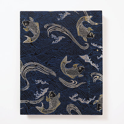 御朱印ホルダー 標準サイズ 凛然 蒼金双鯉図 波間ノ蒼鯉