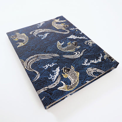 御朱印ホルダー 標準サイズ 凛然 蒼金双鯉図 波間ノ蒼鯉