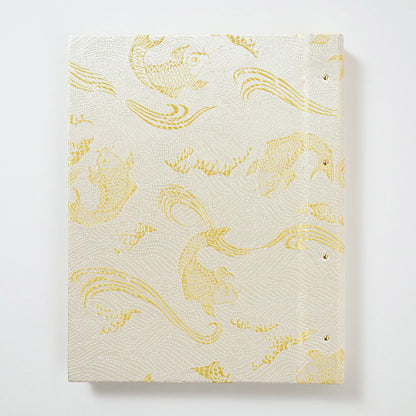 御朱印ホルダー 標準サイズ 凛然 蒼金双鯉図 光波ノ金鯉