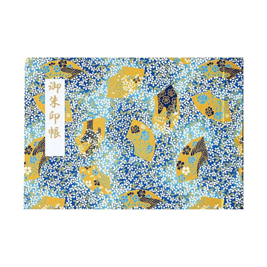 Goshuin holder (spread size) ``Kiyora'' traditional Chiyogami paper, Bunzuki