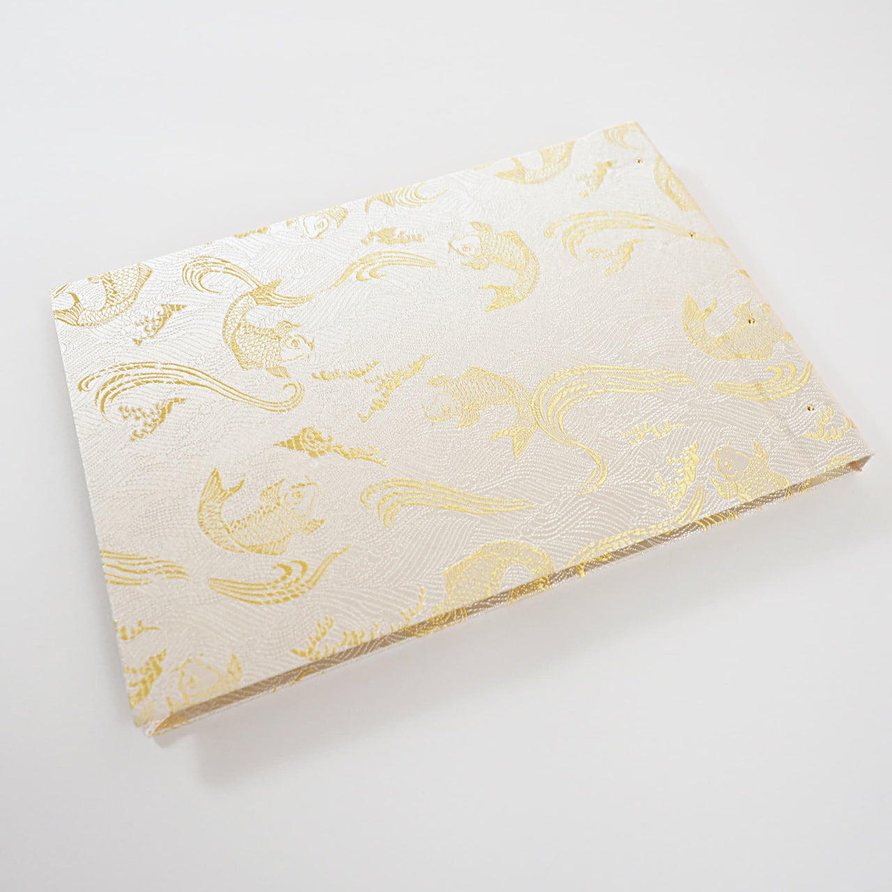 御朱印ホルダー 見開きサイズ 凛然 蒼金双鯉図 光波ノ金鯉