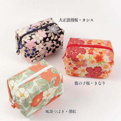 ちりめん風船ポーチ きよら 風韻つばき 薄紅 – みおつくし横丁 ちりめん風船ポーチ きよら 風韻つばき 薄紅 – みおつくし横丁