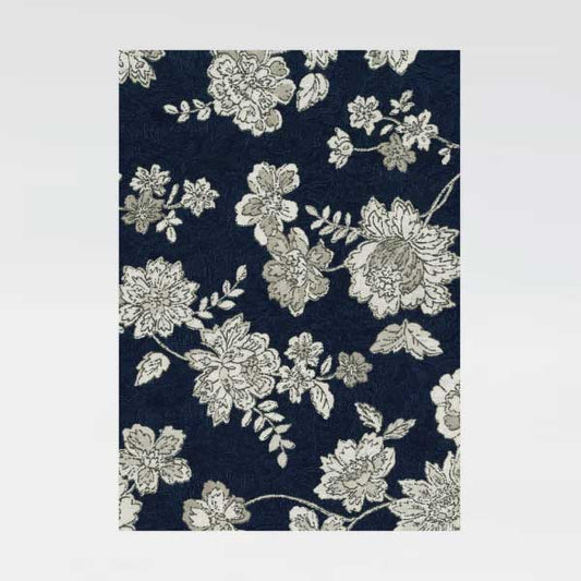 Goshuin book “Apparel” Flower navy blue (Hanakonjo)