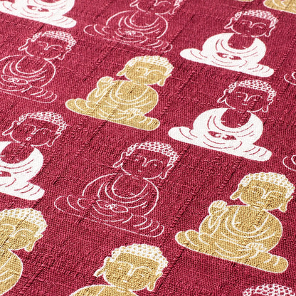 Goshuin book "Yu" warm Japanese pattern/Great Buddha red