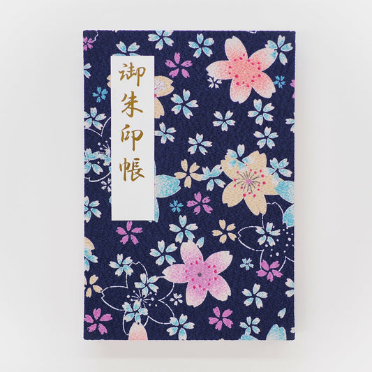 Goshuin book “Yamato Nadeshiko” Modern dark blue cherry blossoms