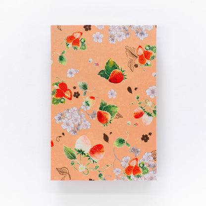 Goshuin book "Strawberry cherry blossom" orange