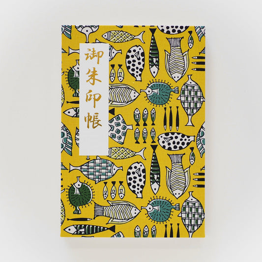 Goshuin book “Fish friends” Yellow